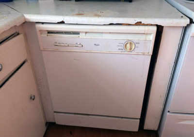 Kitchen Dishwasher Countertop Before